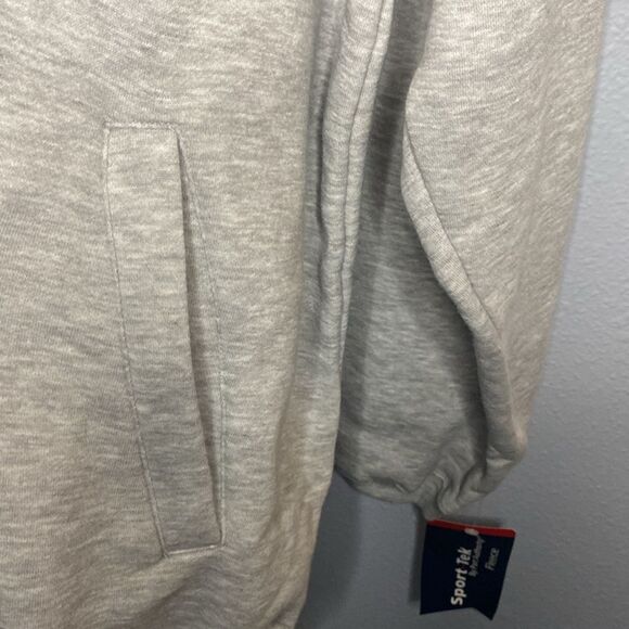 Sport-Tech by Port Authority Fleece Gray Full Zip Sweatshirt  Size 4XL - Picture 4 of 9
